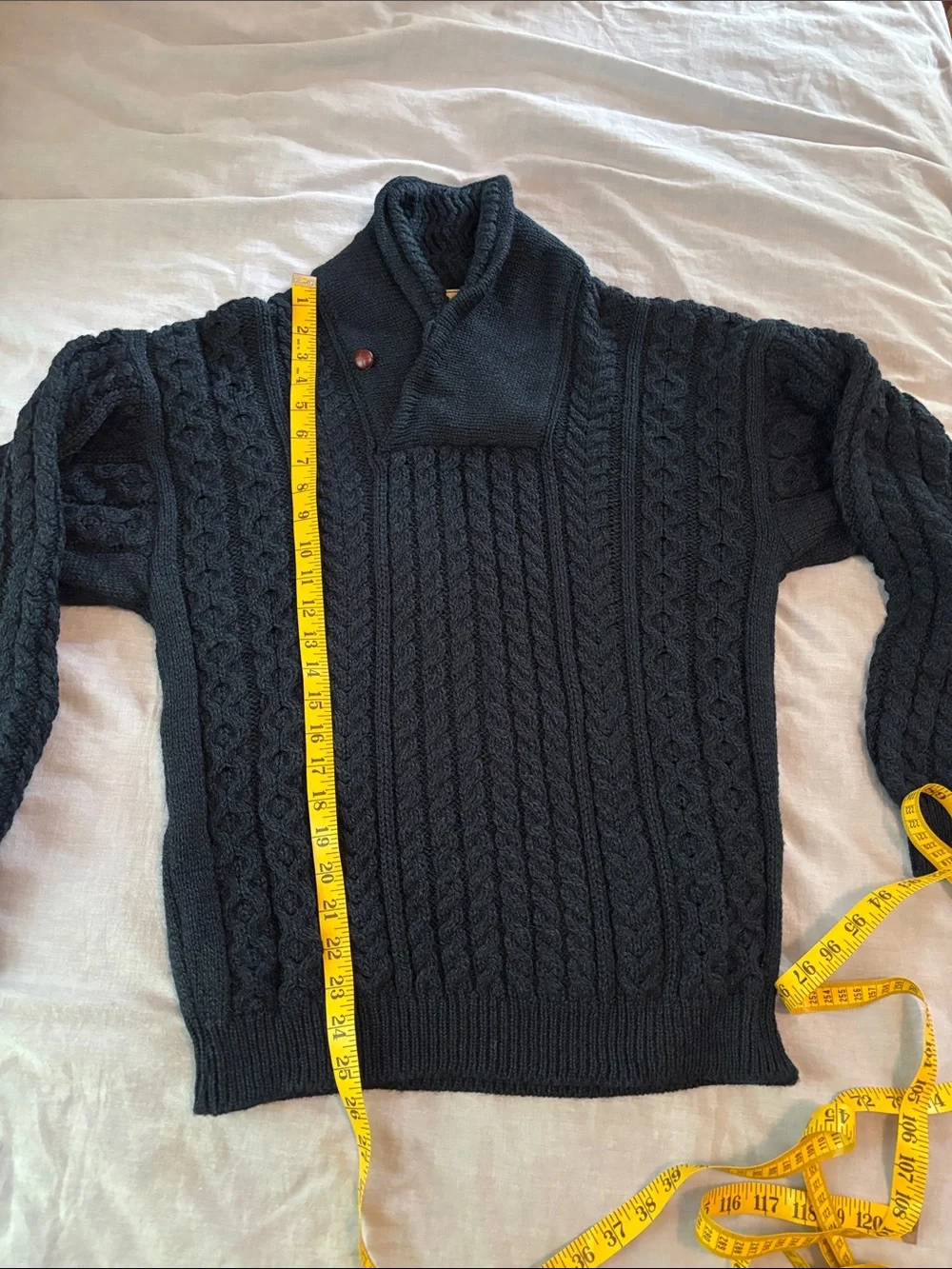 Vintage LL Bean 100% Wool Sweater - Made in Ireland - Men’s M